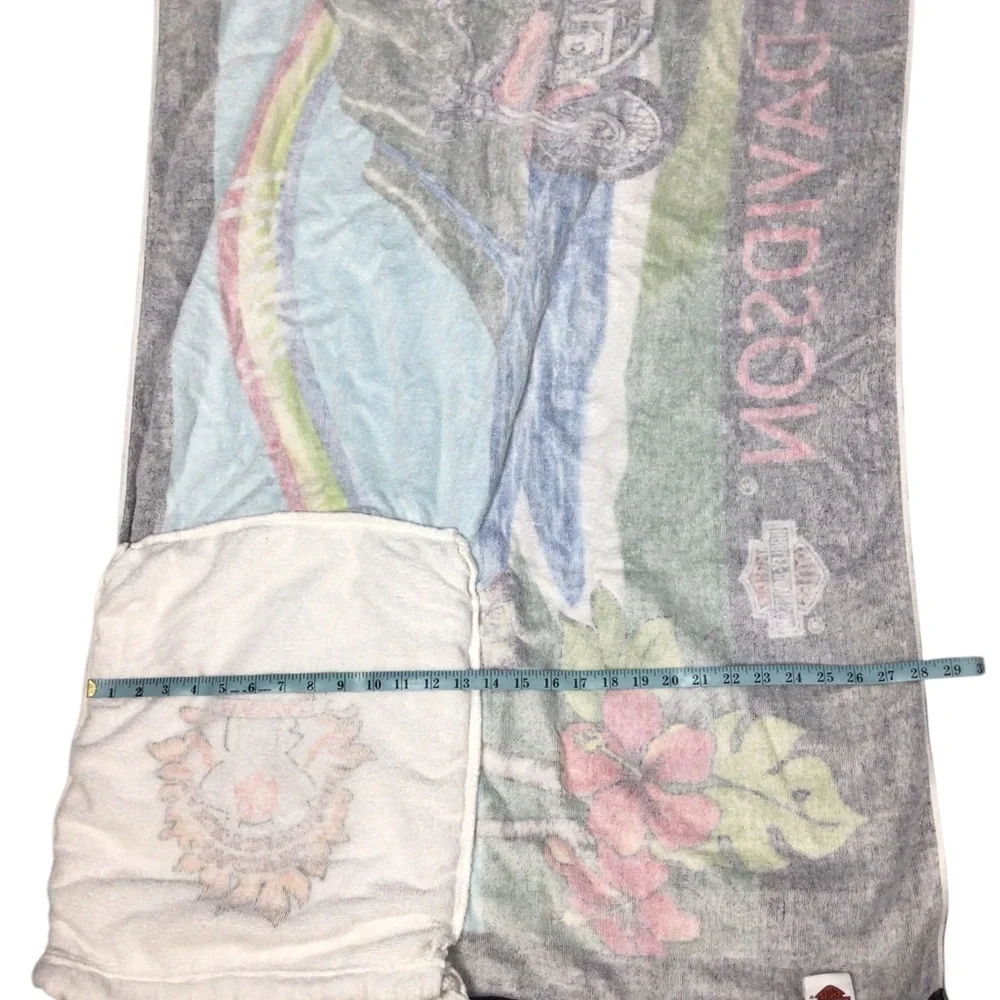Harley-Davidson Hawaii Beach Towel Folds In Drawstring Bag
